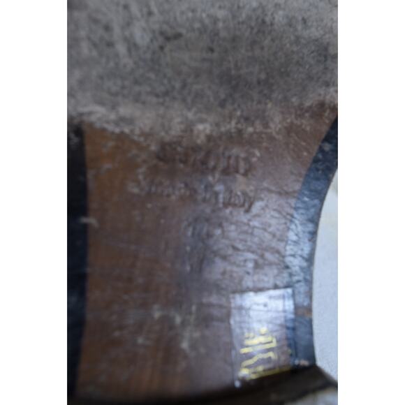 Massimo Matteo Firenze Black Wingtips Sz 10W Brogue Men's Dress Shoes #6650 - Picture 8 of 12